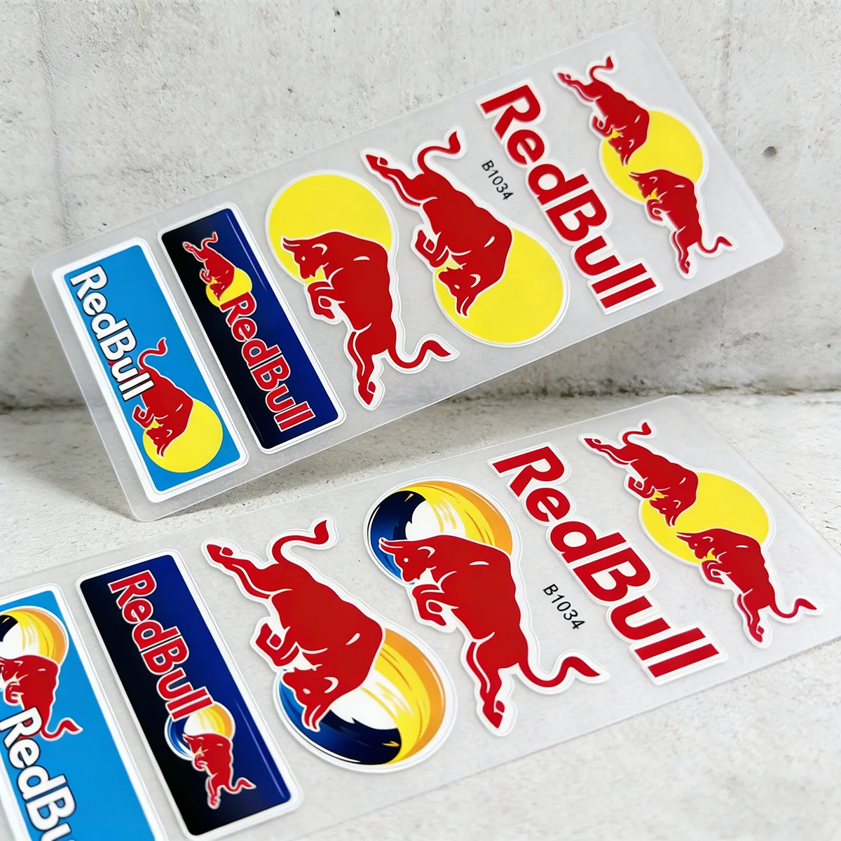 

2PCS Reflective UV Resistant Red Bull Sticker Motorcycle Tank Bike Helmet Decal