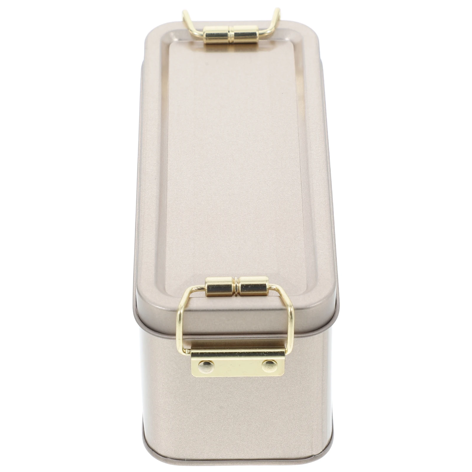 

Iron Cookie Tin Can Multipurpose Storage Box for Candies Biscuits Treats Freshness Seal Reusable Rectangular Metal Tin with Lid