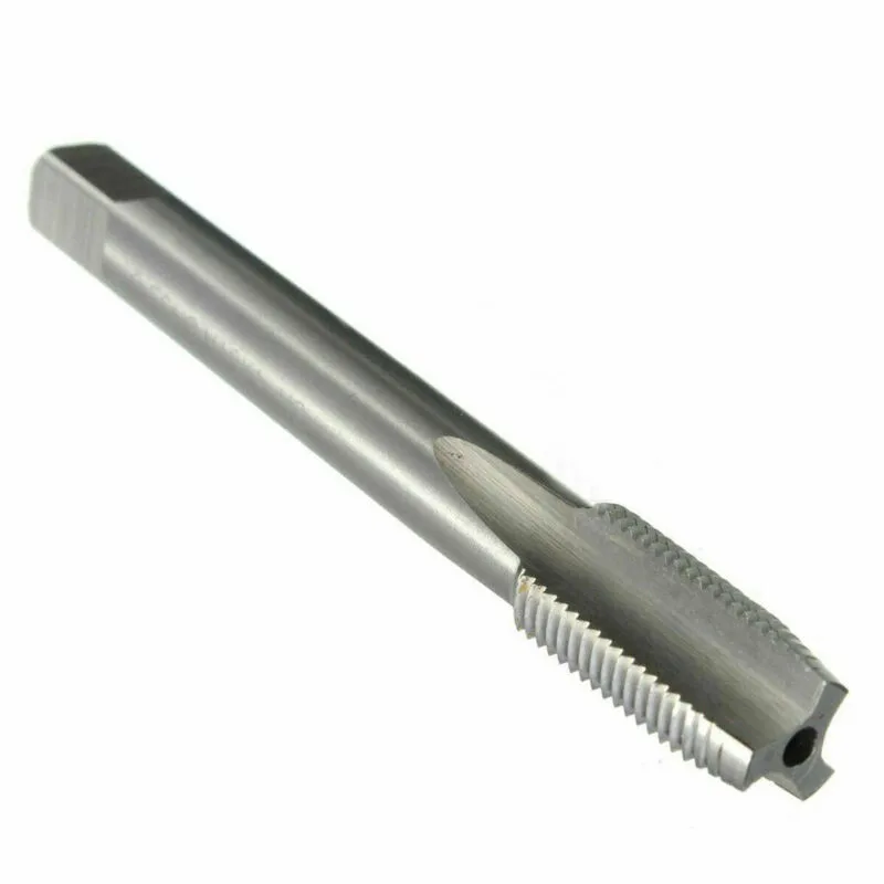 High Speed Steel Metric Tap Designed for M10 Applications with Right Handed Orientation; Total Measurement Roughly 79 mm Long