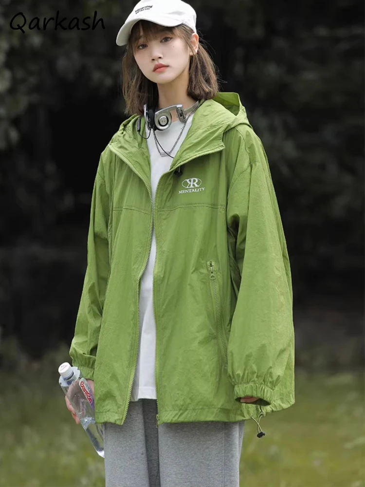 Jaquetas femininas com capuz esportivo, casacos glamorosos de lazer, streetwear, garotas legais, moda juvenil, todos os jogos, outono, novo