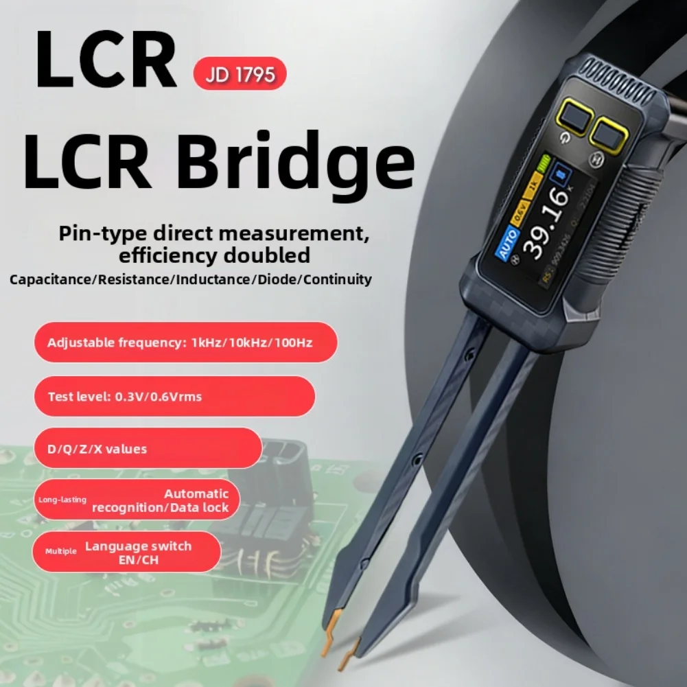 

Production Line Testing LCR Multimeter Component Tester Loss Tangent D Measurement One-click Q Factor Evaluation