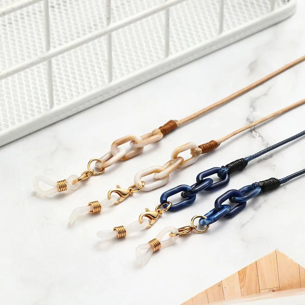 Acrylic Leopard Glasses Chains Sunglasses Lanyards Anti-lost Reading Glasses Cords Eyeglasses Strap Fashion Eyewear Accessories