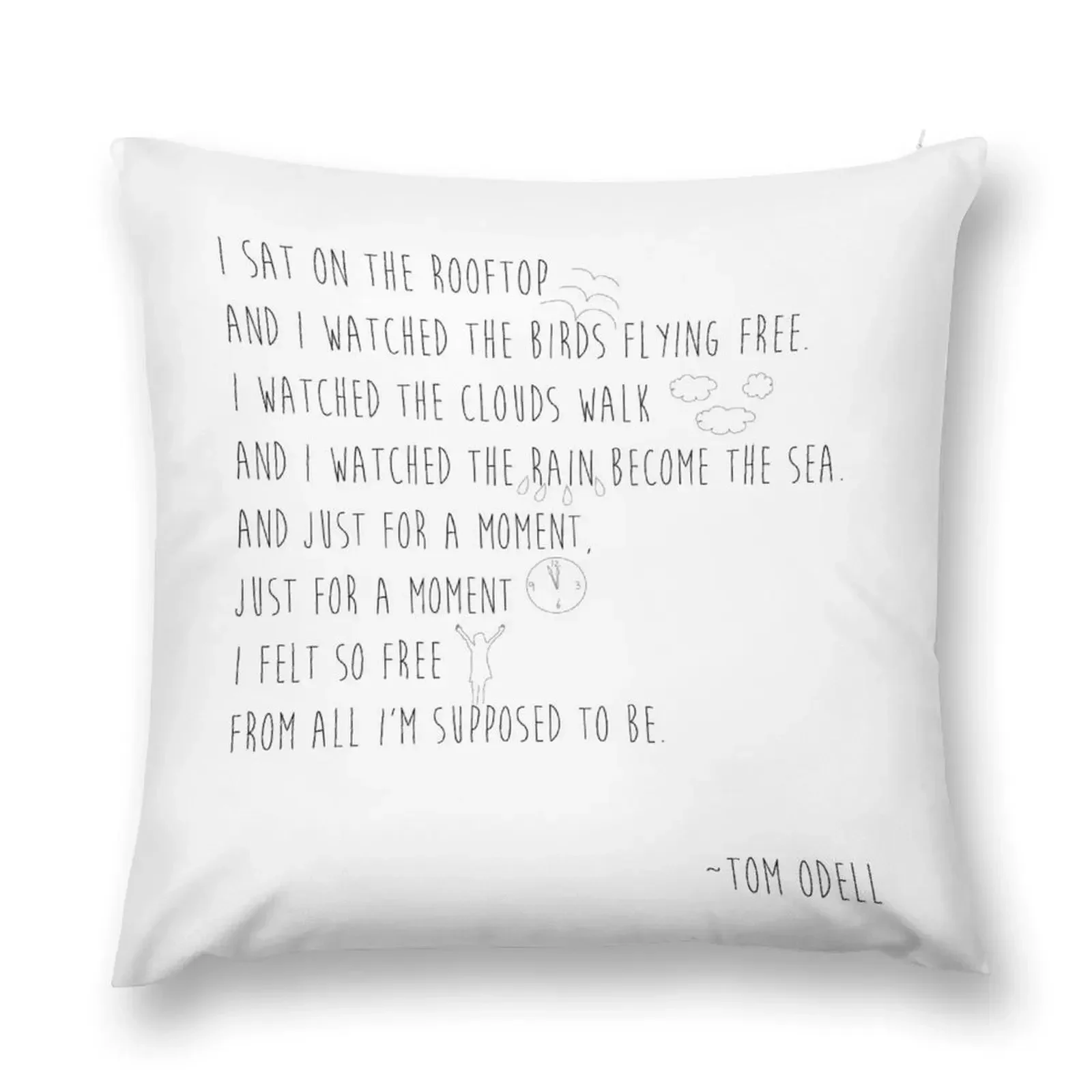 Tom Odell-Supposed to be Throw Pillow Christmas Covers Sitting Cushion Cushions For Sofa pillow