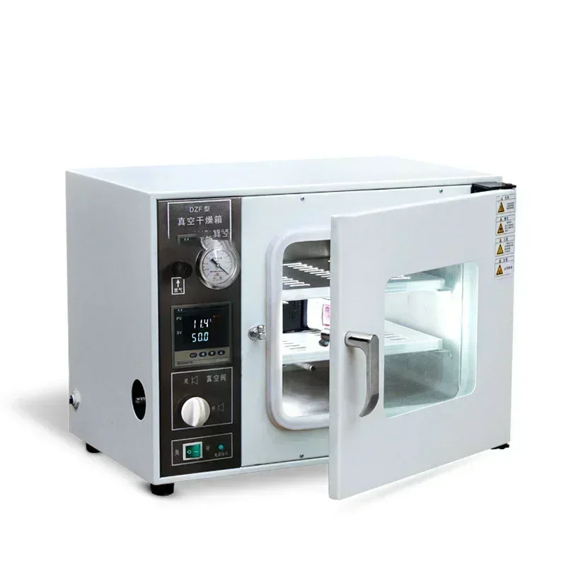 Small-scale industrial drying cabinet for laboratory extraction; digital vacuum drying oven.