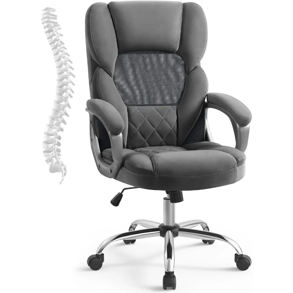 

Office Chair Comfortable Ergonomic Mesh with Velvet Executive Computer Chairs Home Office Desk Chairs with Wheels
