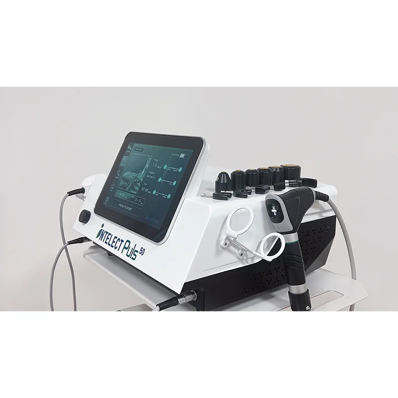 2-in-1 pneumatische Stoßwelle + Ultraschall-Tiefengewebevibrator, Wirbelsäulen-Luftdruck, Schmerzlinderung, Therapiegerät