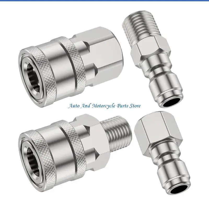 

P9FD (Internal Thread, External Thread) Quick Pressure Washer Adapter 1/4" Stainless Steel Male Female Connector