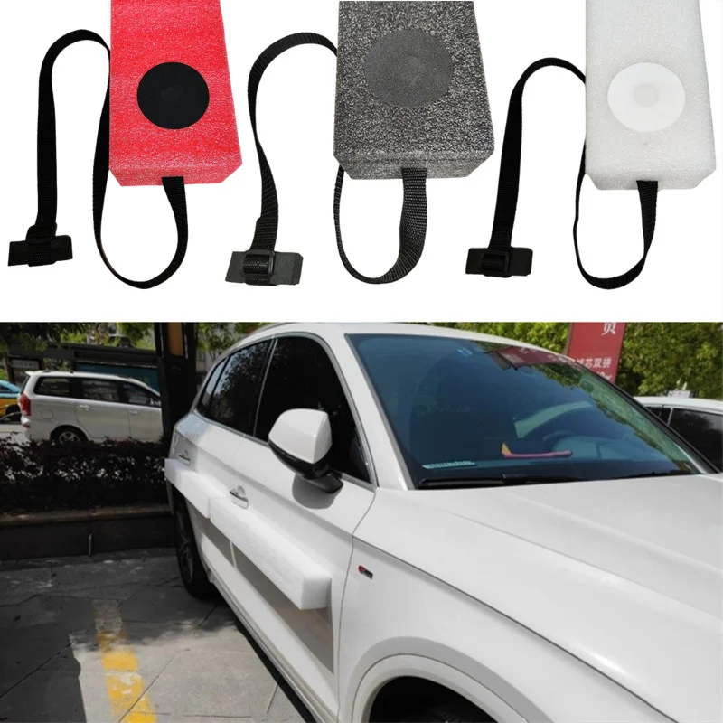 

85CMx10CMx8CM Thickened Car Door Side Anti-collision Strip Magnetic Body Edge Anti-Scratch Car Stickers Protection Pad