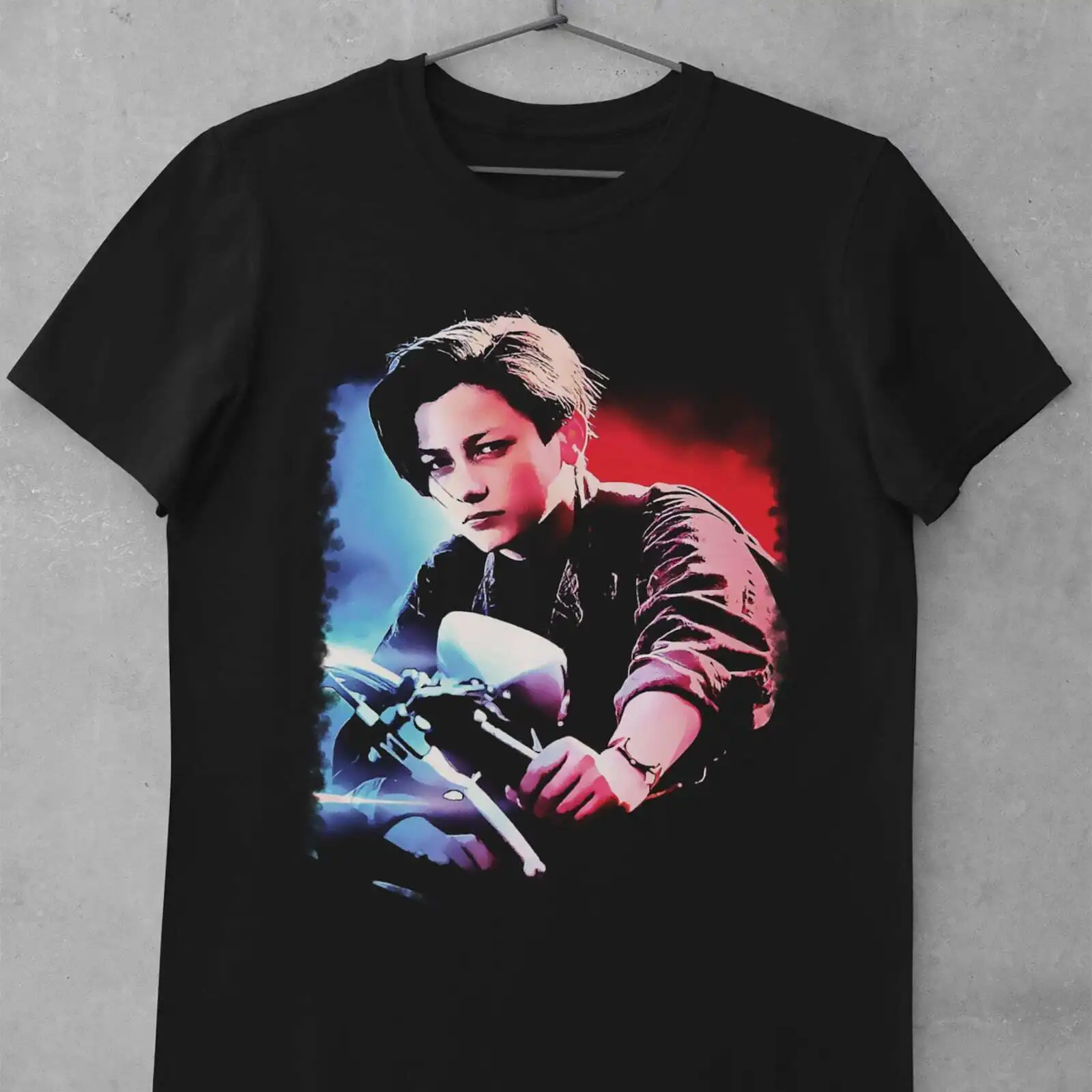 Vintage T Shirt John Connor pop art portrait Terminator 2 Judgment Day