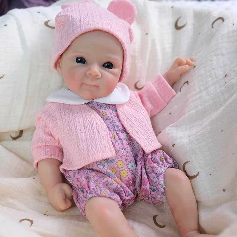 12inch Reborn Baby Doll Bettie Flexible Soft Solid Silicone Reborn Dolls Mouth can open Super Soft Elastic High Quality Dolls