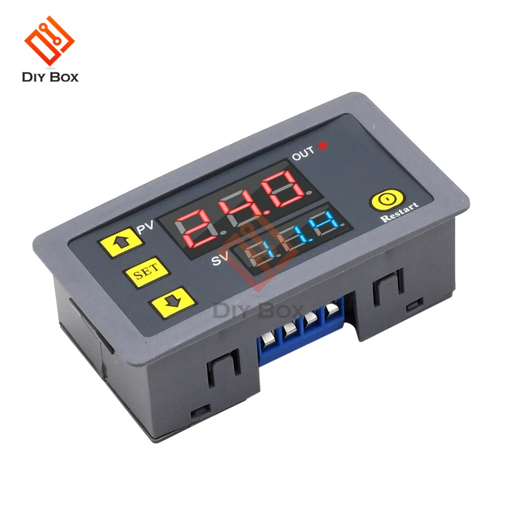 Digital Time Delay Relay DC 12V DC 24V AC 110 220V Dual LED Digital Relay Timer Control Switch Time Delay Switch Relay