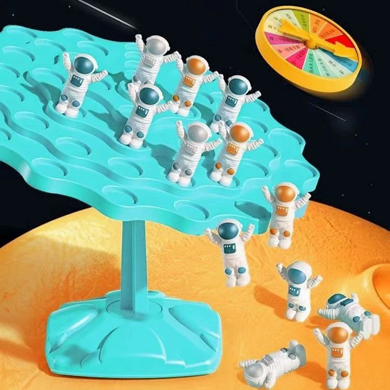 Spaceman Balance Tree Toy Children\'s Educational Montessori Math Toys Balancing Board Parent-Child Interaction Table Games