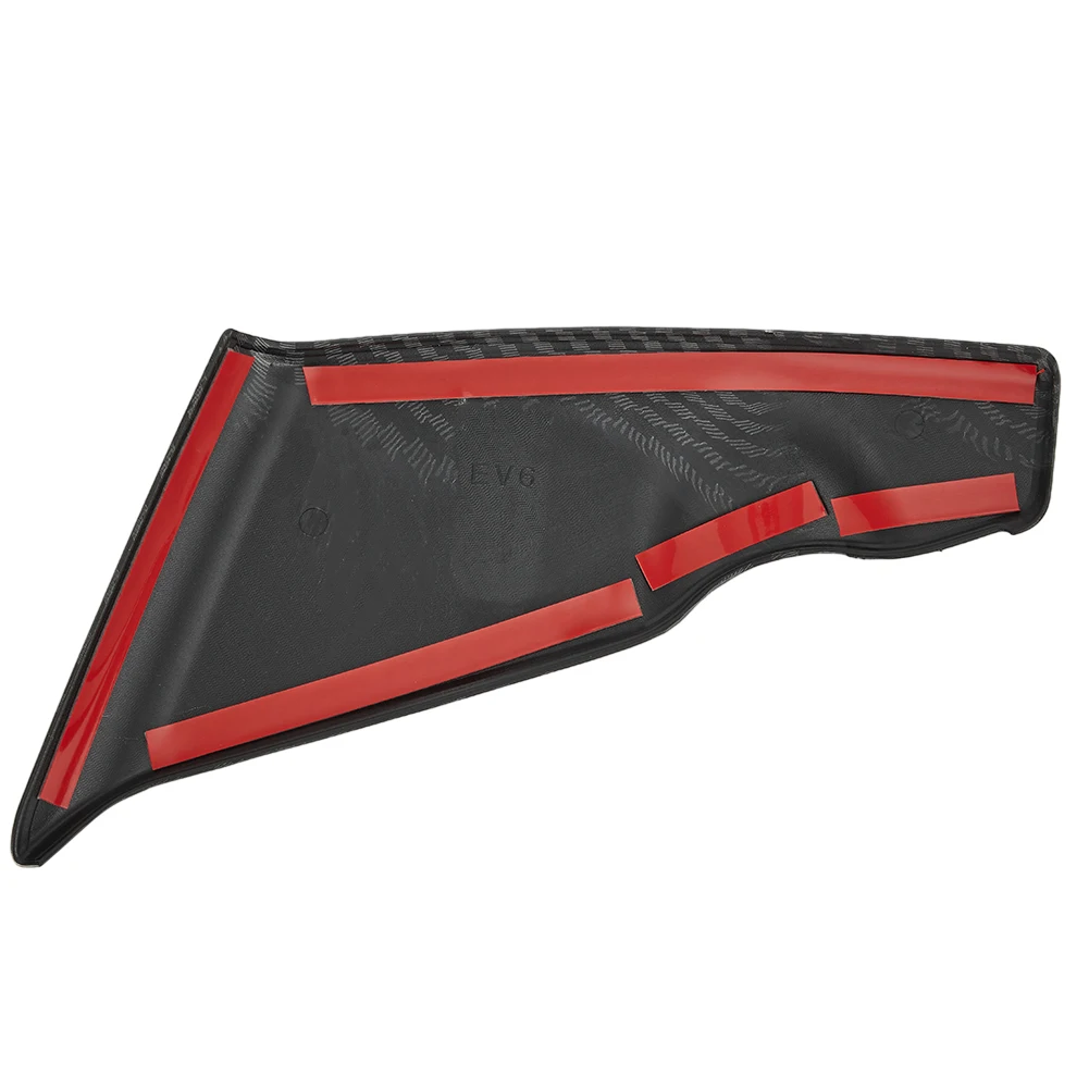 

For Kia EV6 2022 2023 Center Console Frame 1 Pcs ABS Plastic Car Parts Carbon Fiber Texture LHD Front Decorative