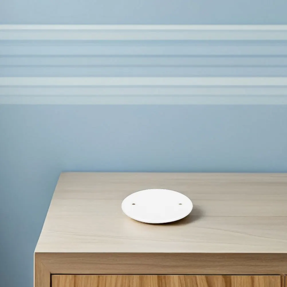 12 قطعة 4.32 بوصة بيضاء فارغة غطاء السقف لوحة دائم سهلة التنظيف المنزل مكتب مول ديكور إنهاء لوحة الحائط المستديرة #2