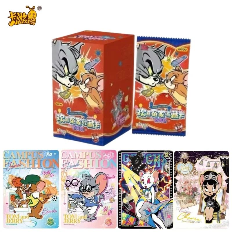 KAYOU Genuine Tom and Jerry Card Series Happy Enemy Versatile Bag Vol.2  Anime Character Peripheral Collection Card  Kids Gift