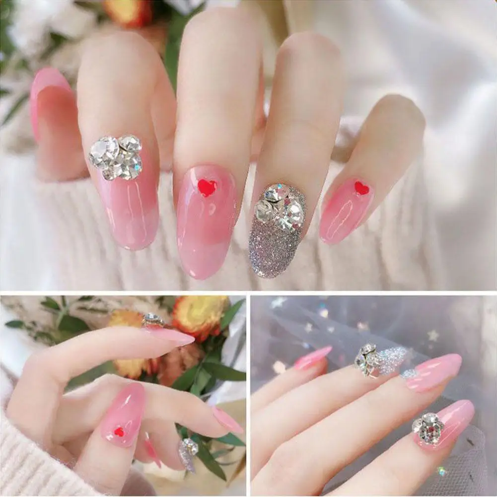 1 มม.Mini Loving Heart Shape Glitter ผงเล็บ Charm Gold และ Silver Sequins ผงฤดูหนาวเล็บอุปกรณ์ตกแต่ง