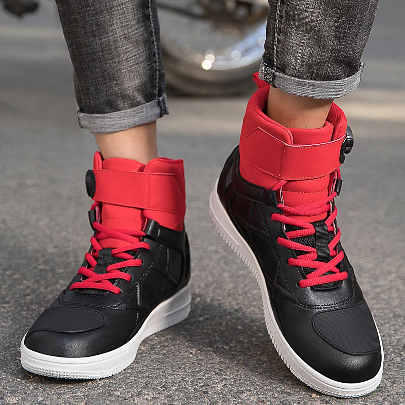 

New Comfortable Summer Breathable Durable Riding Equipment Knob Adjustment Explosive Street Motorcycle Protective Boots