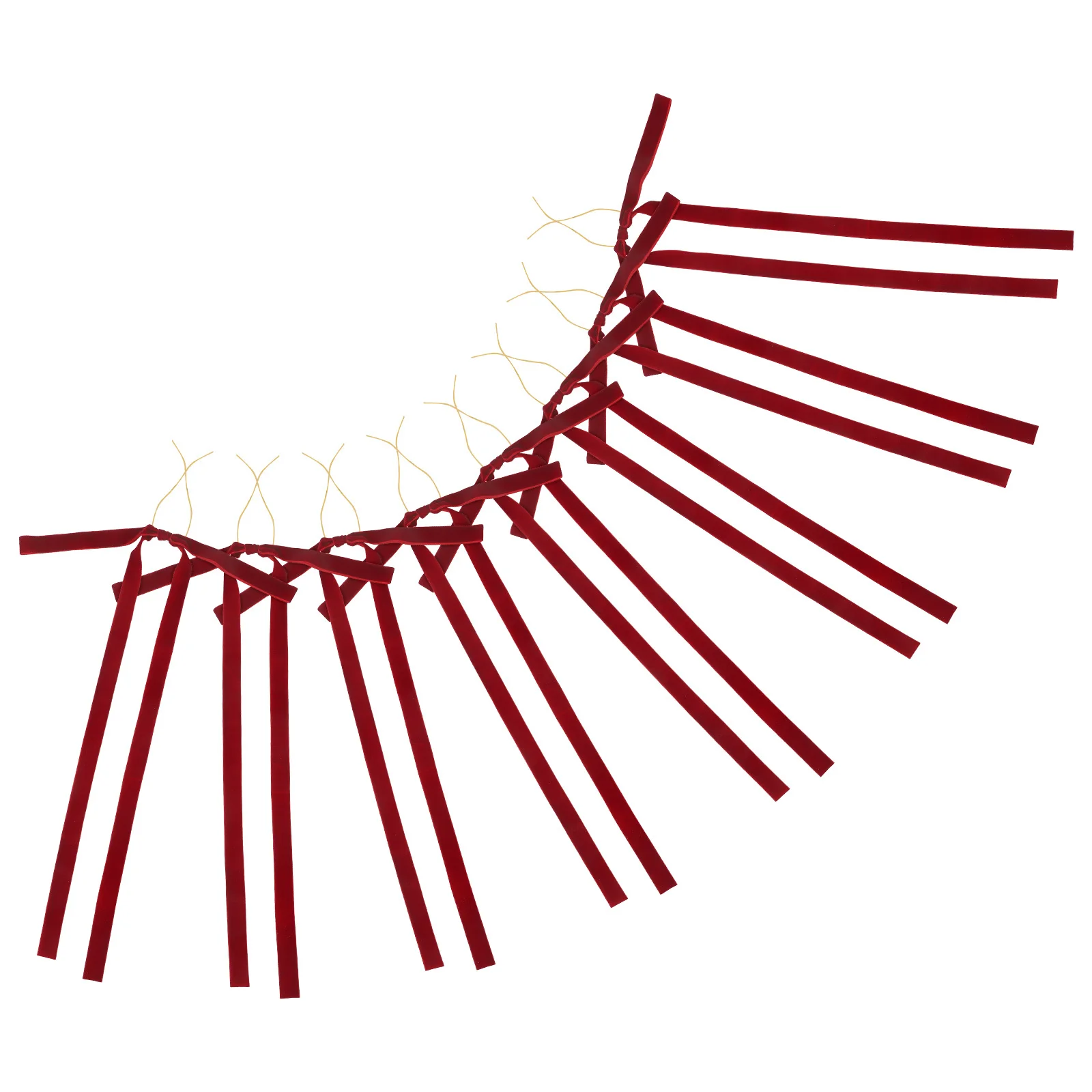 

8pcs Butterfly Knot Party Decoration Red Bows For Crafts Christmas Wreath Decorations Tree Topper Ornament Bow Hanging Festive