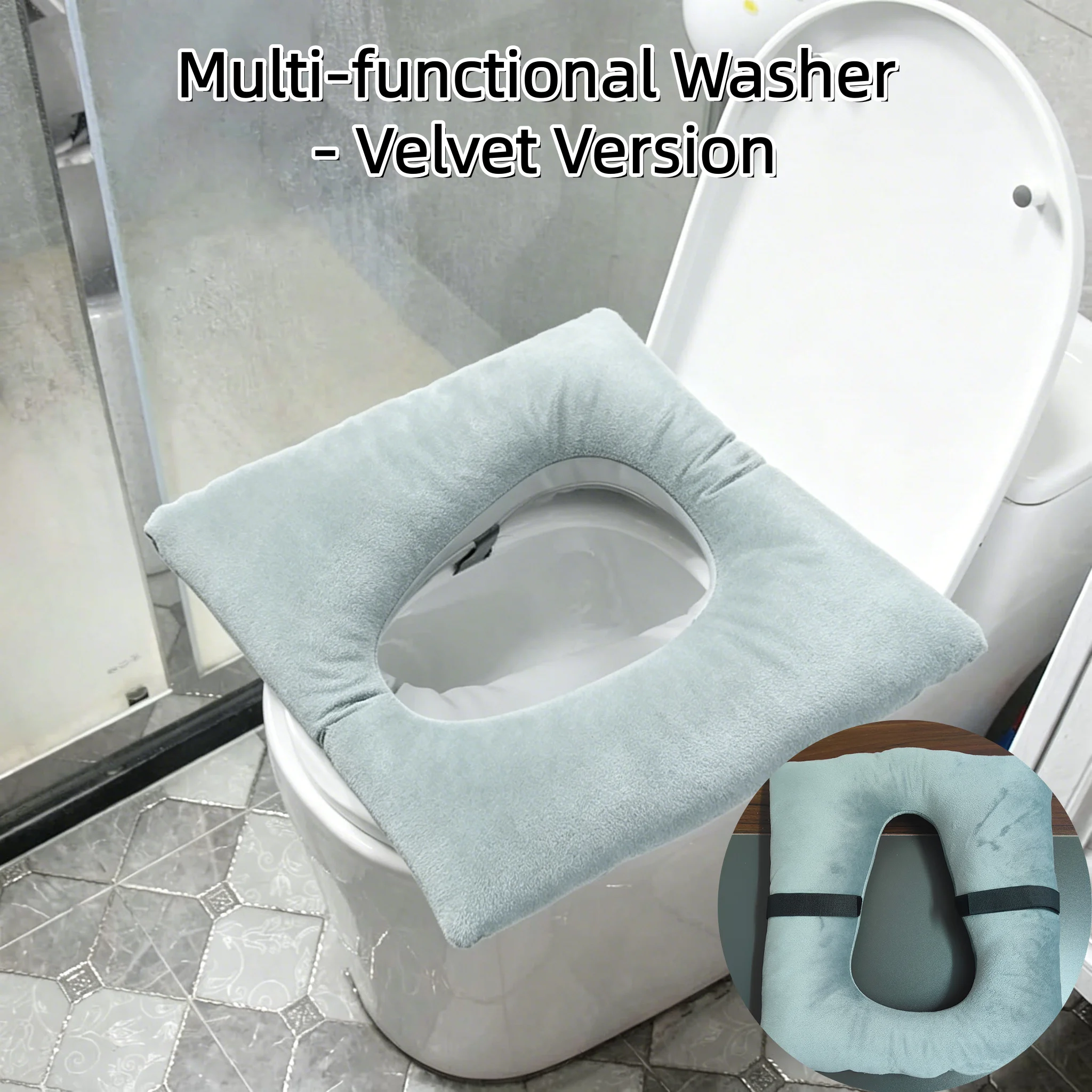 

Comfortable Seat Cushion for Long-Term Sitting, Hemorrhoids Special Toilet Cushion for the Elderly, Bathroom Toilet Seat