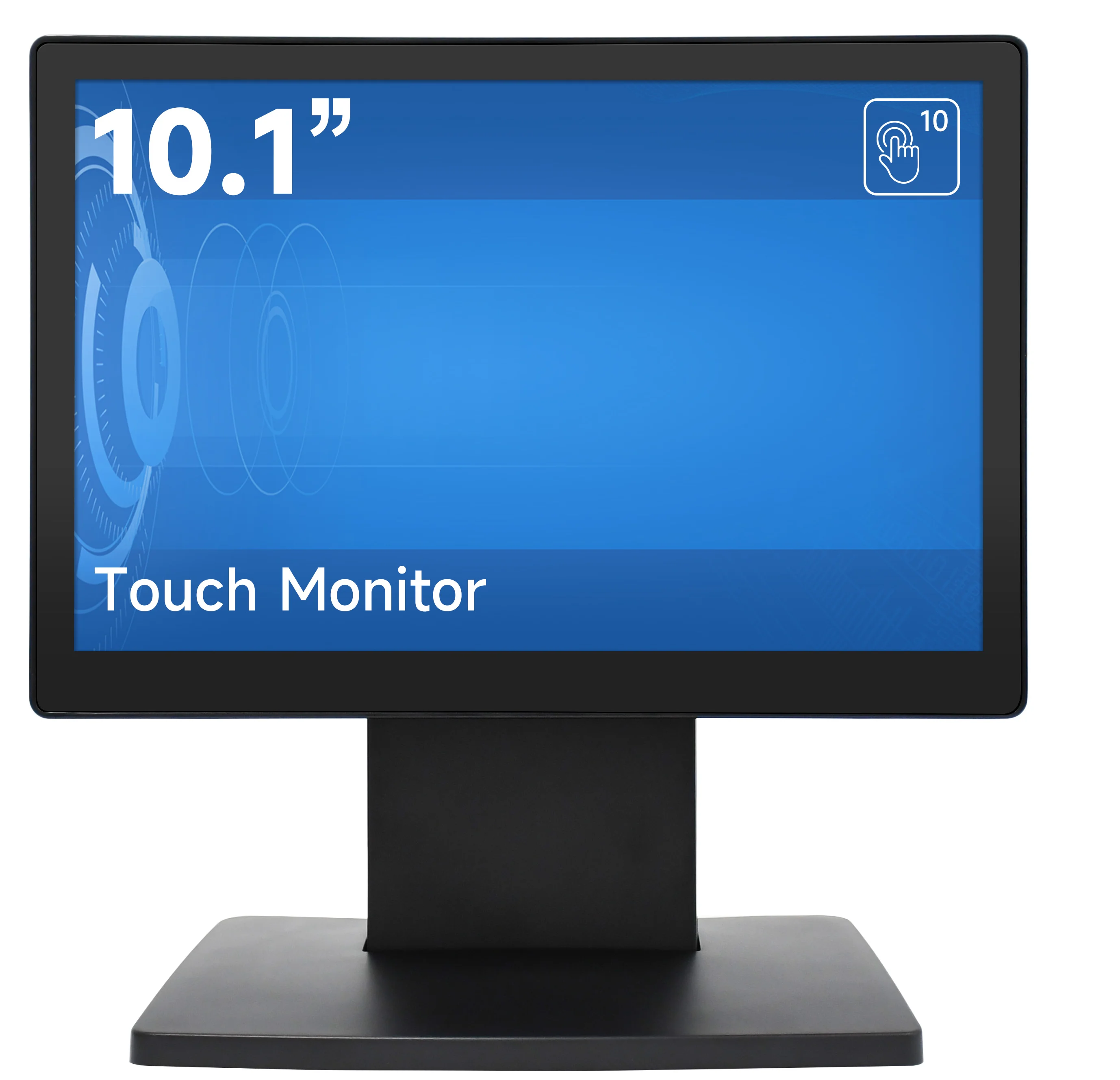Desktop 10.1 inch IPS Touch Screen 1920*1200P, POS Terminal Display with HDMI VGA USB Ports, Adjustable Cash Register Display