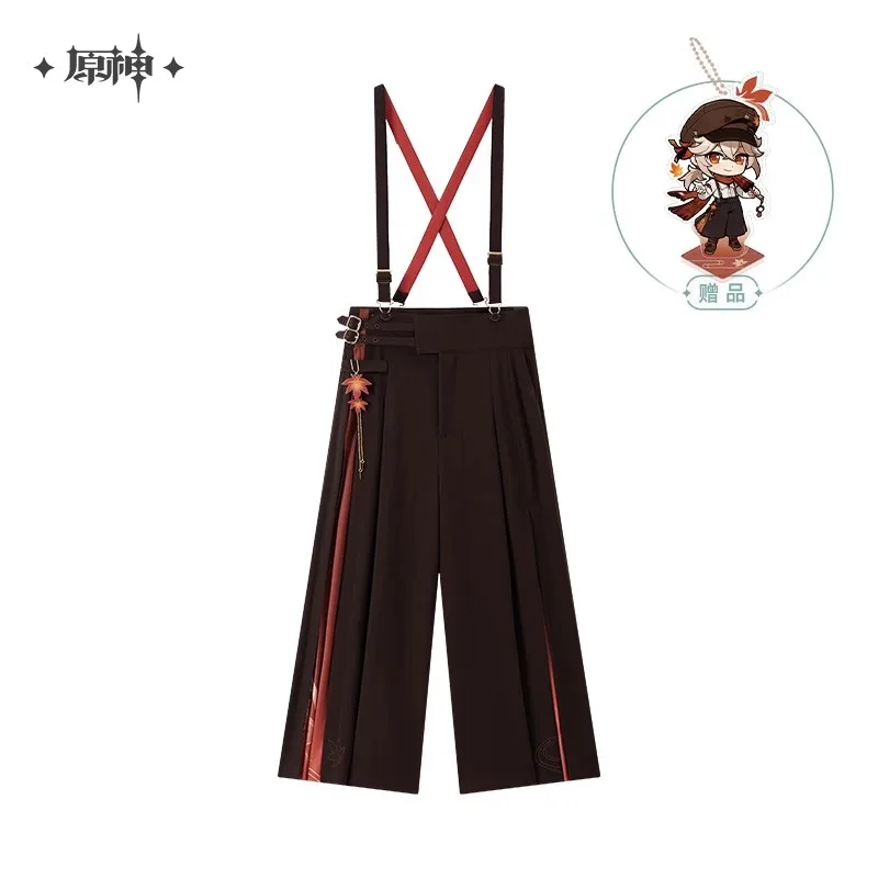 [Genuine] Game Genshin Impact Kaedehara Kazuha Theme Impression Series Wide Leg Back Pants Cosplay Costume Anime Character Pants