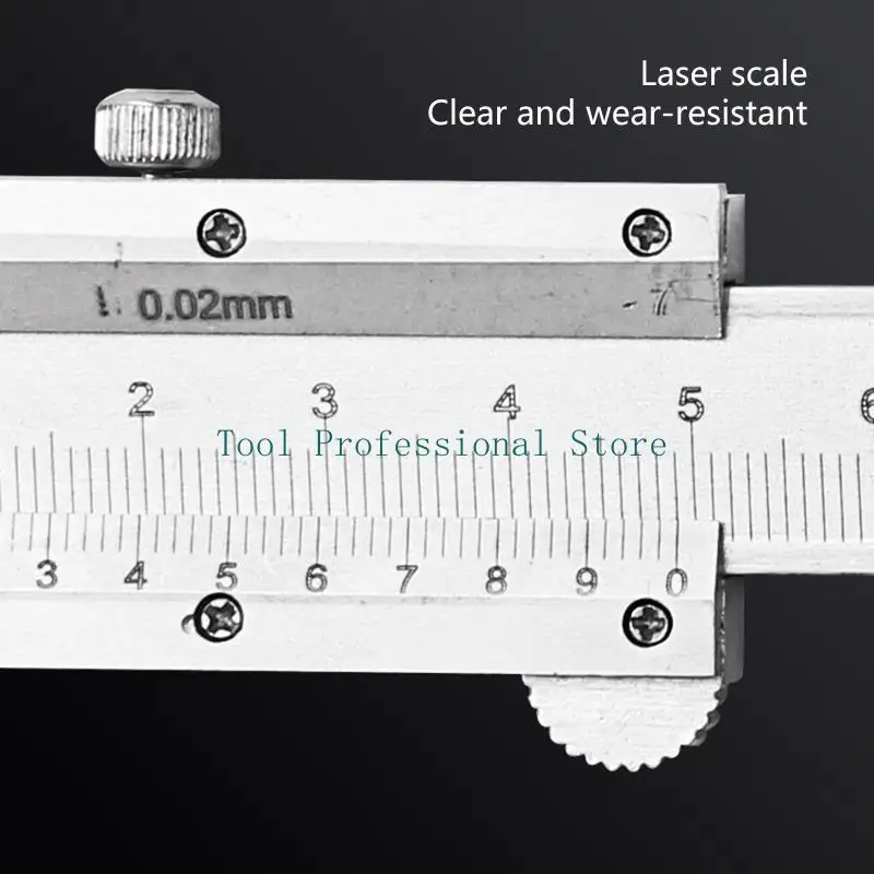 57QF 버니어 캘리퍼스 6" 스테인레스 스틸 비 디지털 캘리퍼스 0-6 인치/0-150mm 수동 마이크로미터 캘리퍼스 고정밀 캘리퍼스