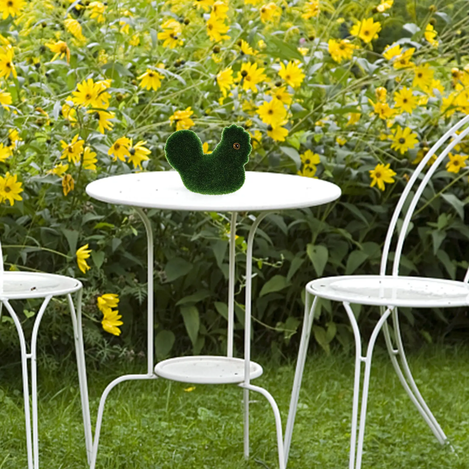 

Artificial Moss Rooster Decoration Premium Materials Strong Micro Landscape Tabletop Ornament Outside Use