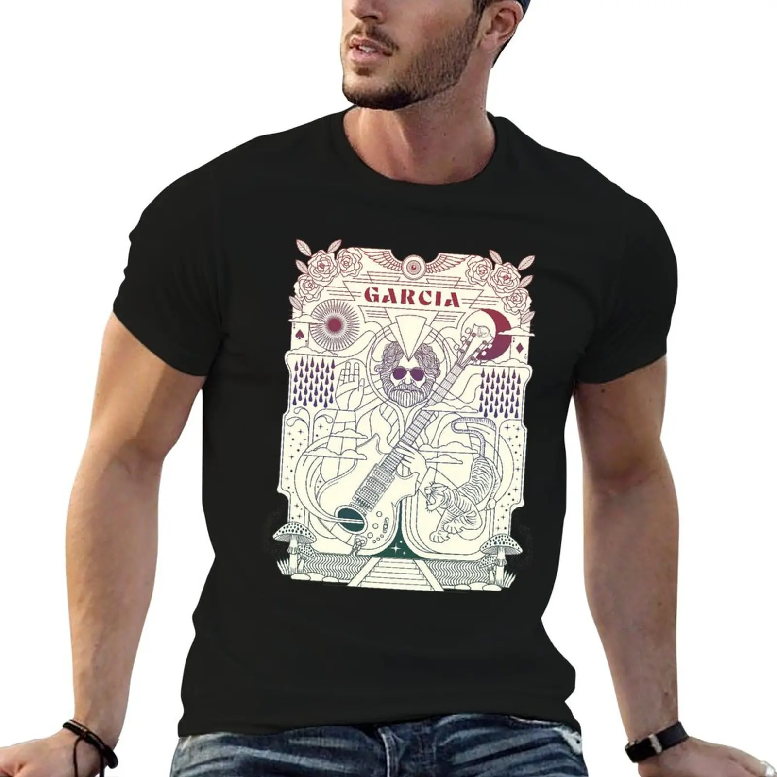 jerry garcia T-Shirt customs custom shirt summer tops mens t shirts casual stylish