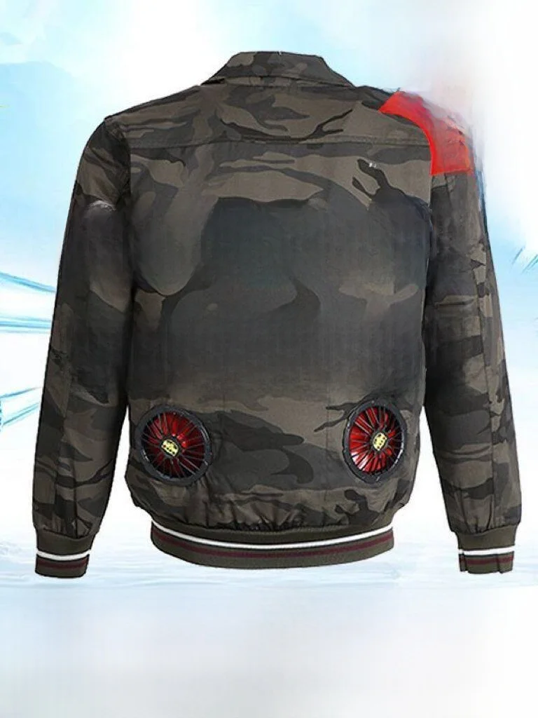 

Summer New Air Conditioning Suit Fan Workwear Anti-Heat Cooling Long Sve Men's Clothing for Construction Workers