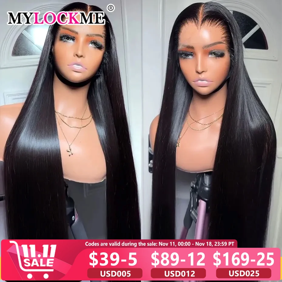 Glueless Straight Lace Frontal Wig 13x4 13x6 Lace Front Wigs Pre-Cut Lace Human Hair Wigs Ready To Wear 6x4 5x5 Lace Closure Wig