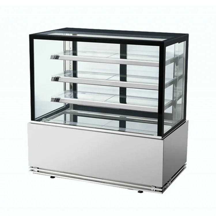 

Cake Display Chiller Glass Pastry Showcase Refrigerated Cake Bakery Display Case Cabinet