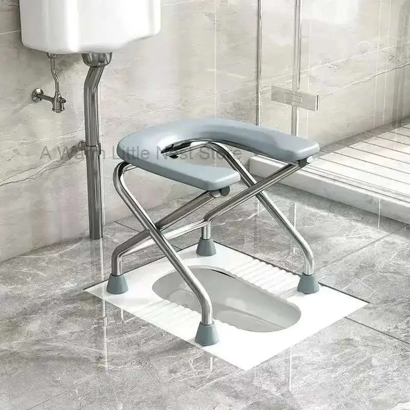 

Whistles Chair Home Furnishing Articles Folding Portable Stool Squatty Potty Movable Toilet Things Ottomans Bathroom Step