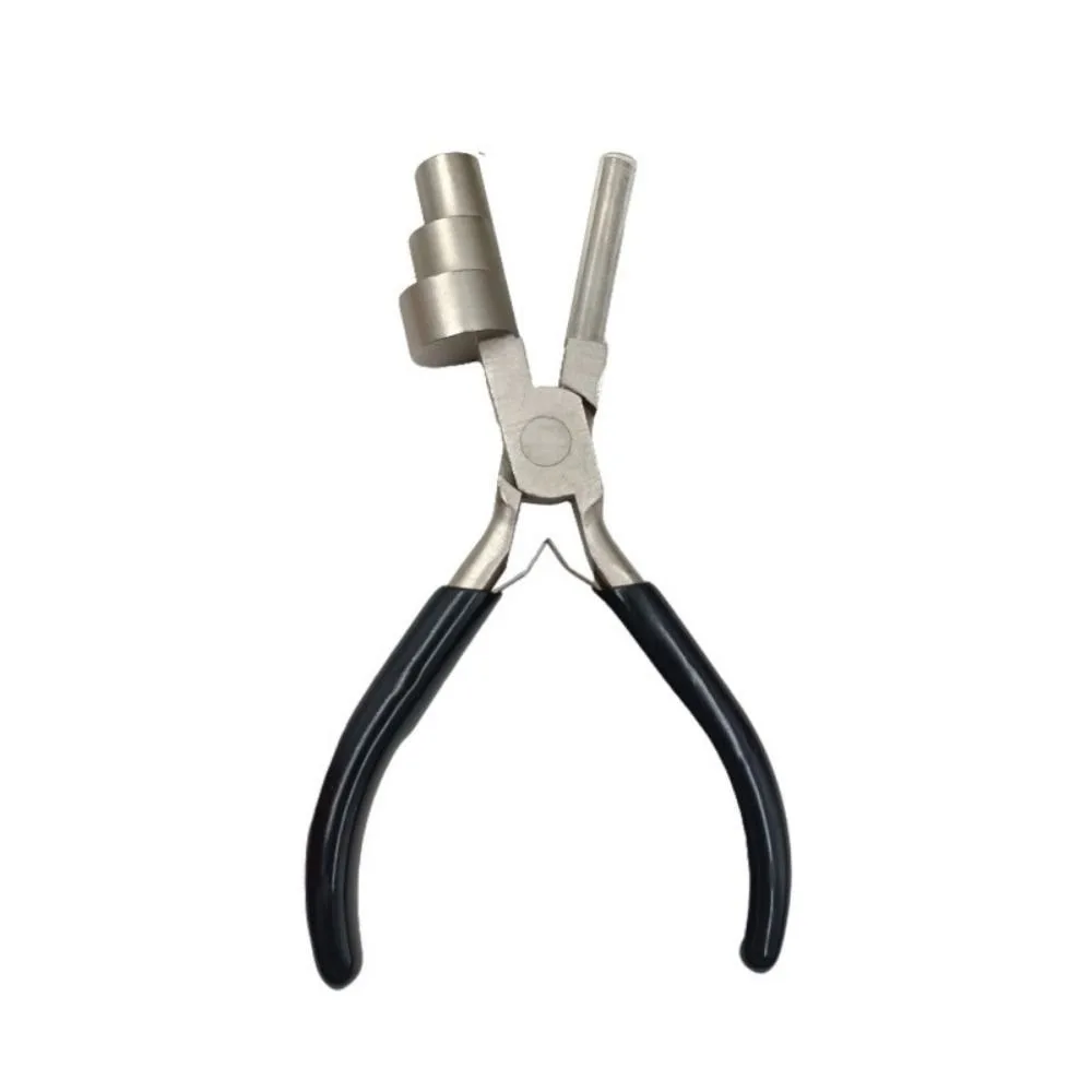 Stainless Steel Bail Making Pliers Multifunctional Durable Jewelry Pliers Nylon Jaws Multi-Size Large Wire Looping Pliers