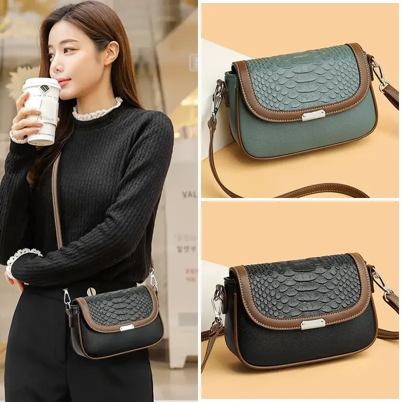 

2026 New Fashion Alligator Women Handbags European Designer Pu Leather Shoulder Bags Female Girl Brand Luxury Crossbody Flap Bag