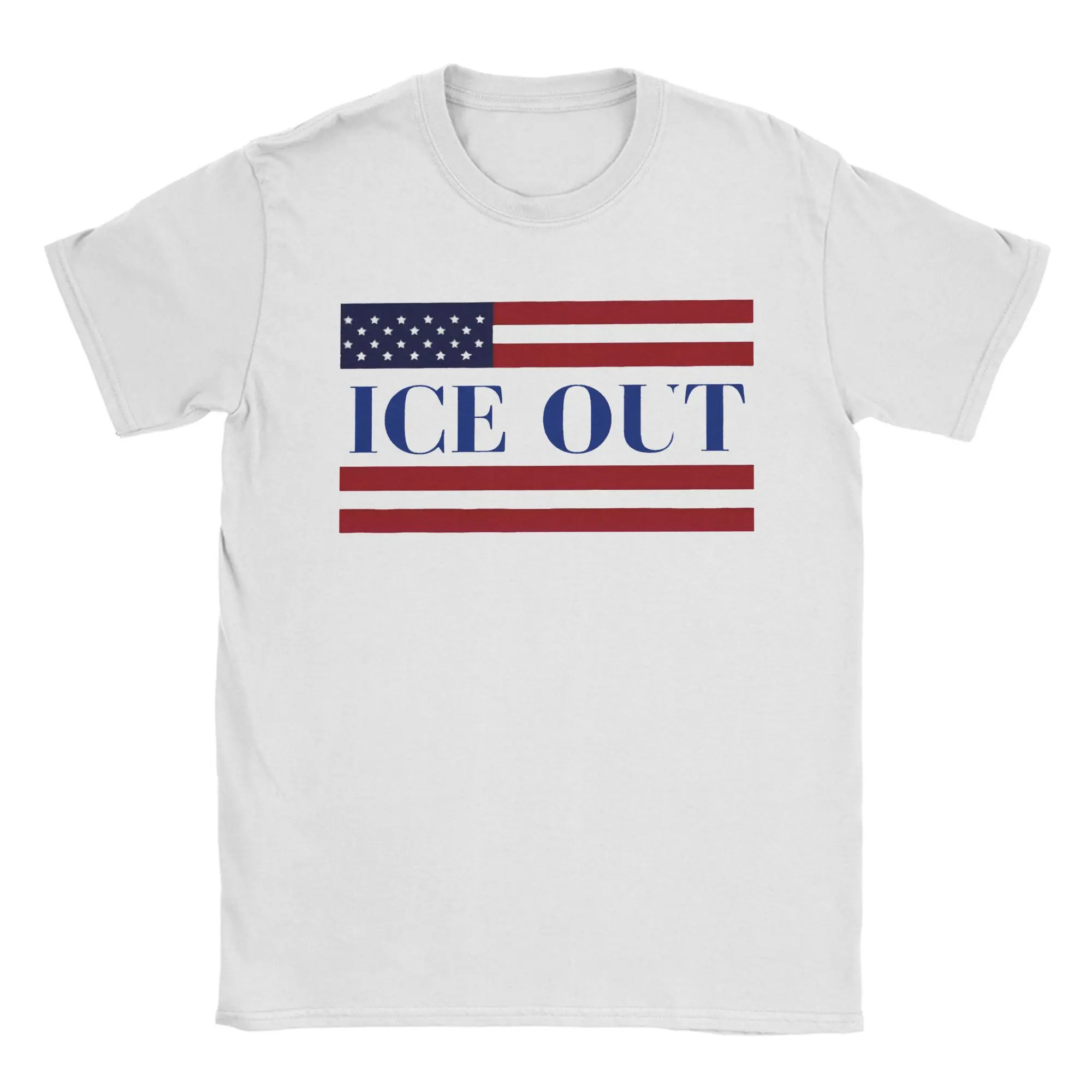 

Мужские и женские футболки с принтом Ice Out Anti Ice Minneapolis Abolish Ice, футболки из чистого хлопка, одежда