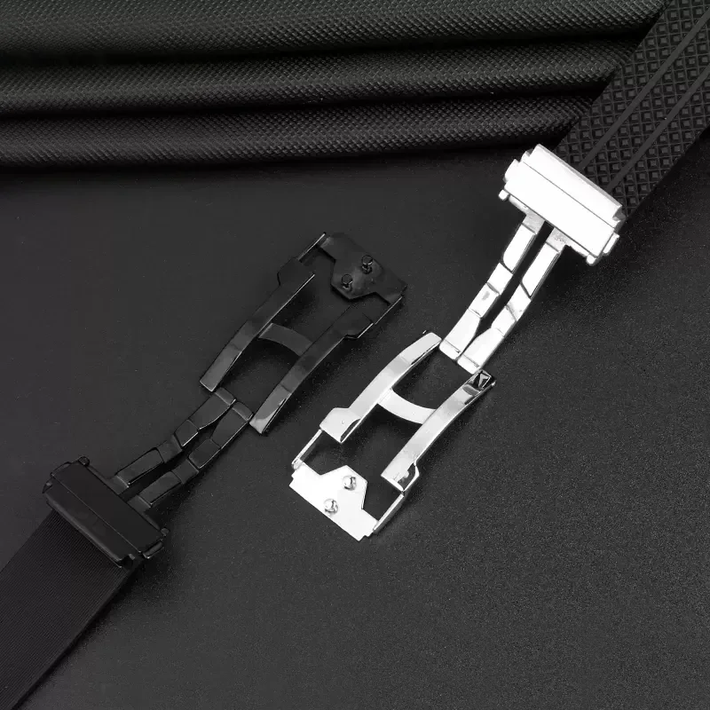 26mm*19mm For hublot Big Bang Series Soft Watch Strap For HUBLOT Wrist Bracelet Black Silicone waterproof Watchbands