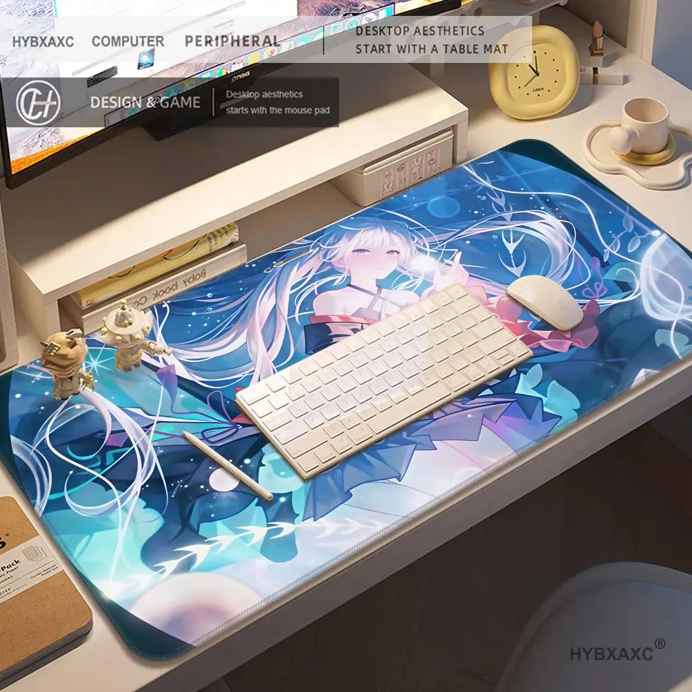 HYBXAXC XXL Mouse Pad - Anime C-osmic Princess Cute Girl Large Gaming Keyboard Desk Table Mat with Non-Slip Rubber Base for PC O