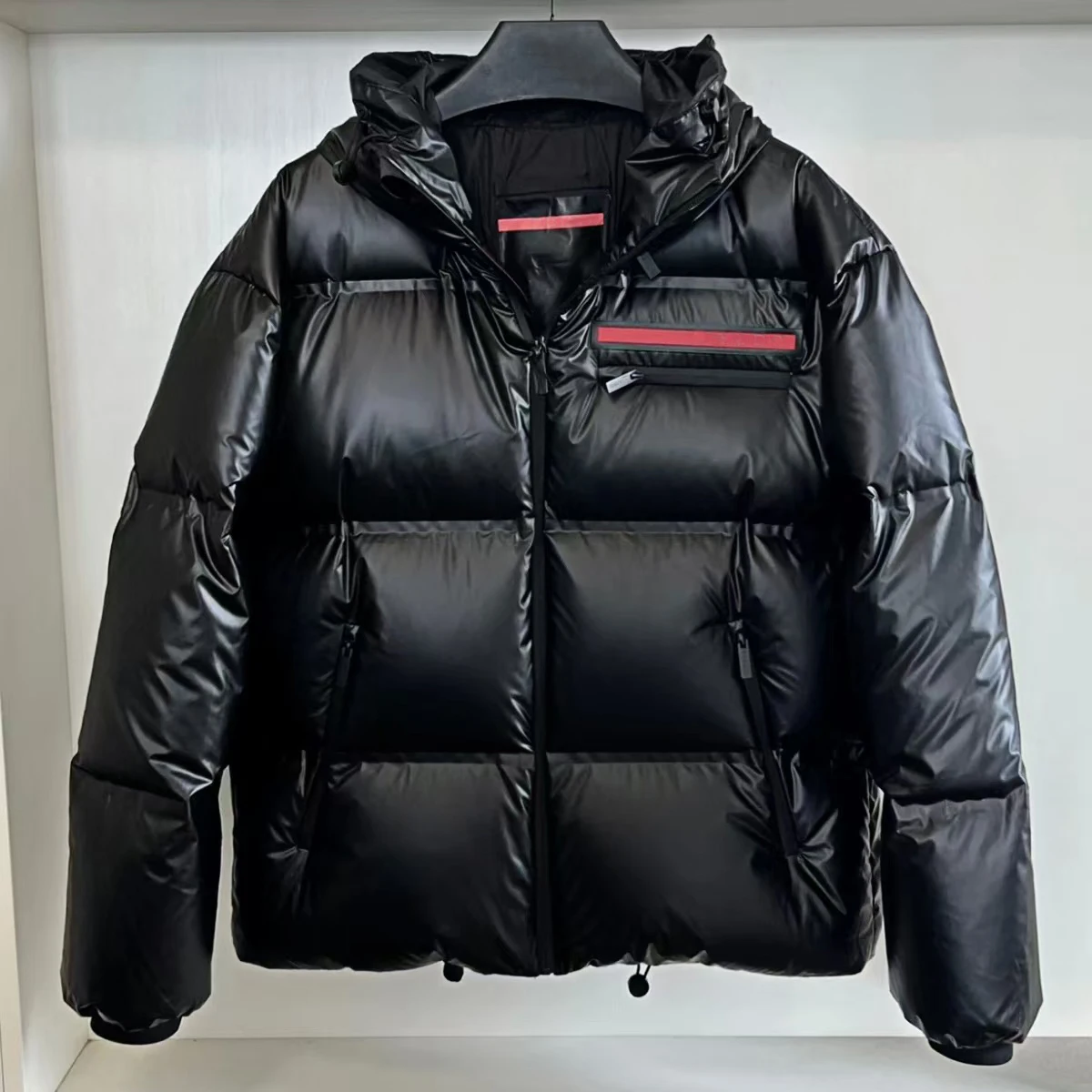 

Thickened White Goose down Puffer Jacket Hooded Lightweight Youthful Style Windproof Waterrepellent Warm Bread Style Coat