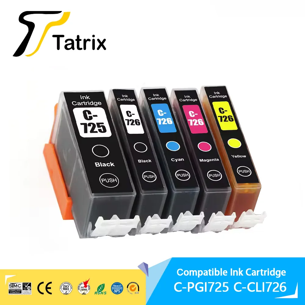 

PGI-725 PGI 725 PGI 725 CLI-726 CLI 726 Совместимый картридж CLI 72 для Canon PIXMA IP4870/MG5170/MG5270/MG6270/MG8170 Pinter