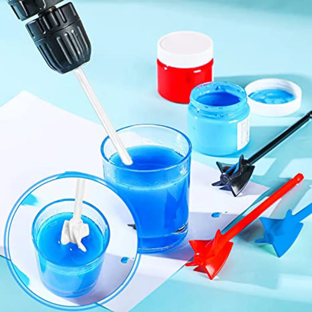 ABS Epoxy Mixer Paddle Quick Mixing Action Compact Lightweight Design Easy Wipe Clean Stable Operation For Epoxy Projects