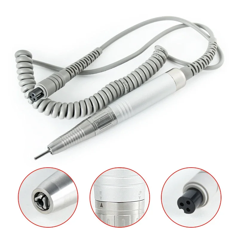 IBELIEVE Brushless Nail Drill Handpiece 35kRPM Pig Nose Nail Drill No Vibration Electric Replace Polish Pen Accessory