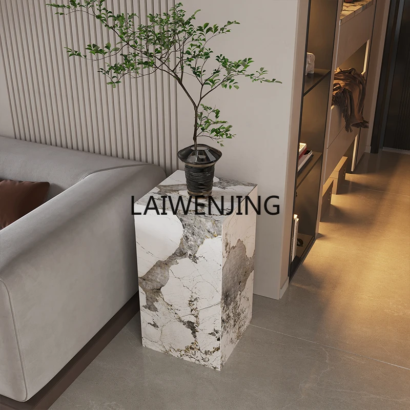 

HLZ light luxury household slate marble floor decoration flower stand living room TV cabinet balcony interior ornament