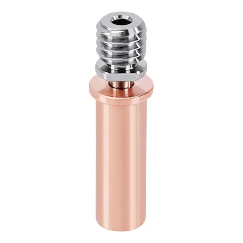 Bimetallic Heat Break Copper Alloy All-Metal Throat Heatbreak Titanium Copper Bimetal Barrel Tube For 3D Printer Accessories