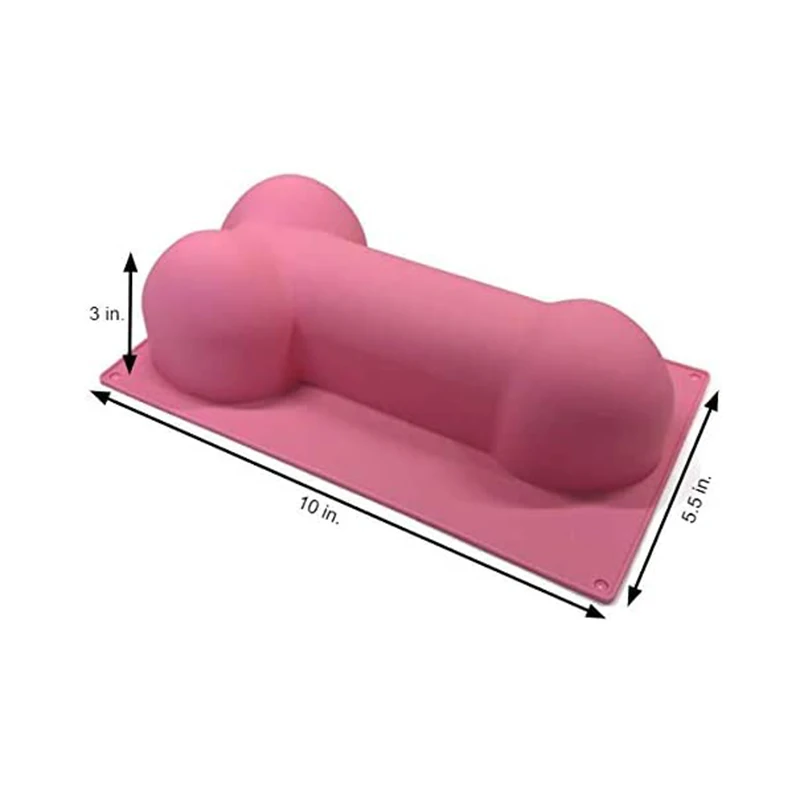 Silicone Penis Cake Pan Mold For Bachelorette Bachelor Party Funny Chocolate Mould Hilarious Soap Wax Melts Making Supplies Tool