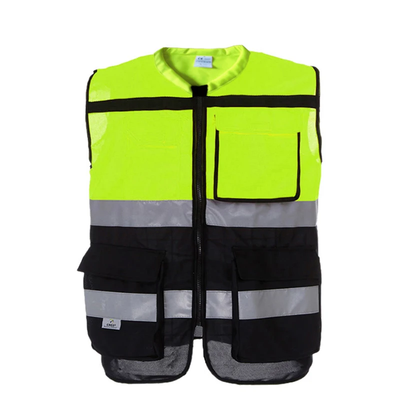 Reflective vest motorcycle safety jacket hi vis jacket workwear