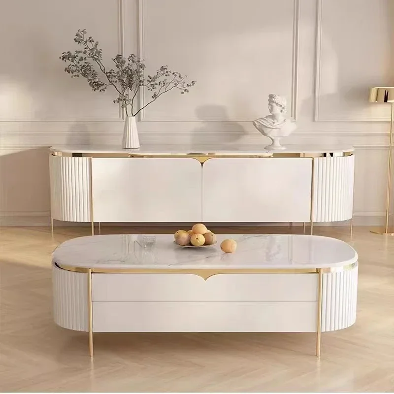 

Minimalist Light Luxury Tv Stands European Designer Drawers Organizer Tv Table Shelf Storage High End Muebles Salon Furniture