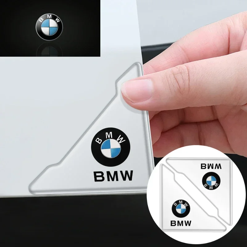 2Pcs For BMW X1 X2 X3 X5 X4 X6 X7 G30 G20 G32 G11 G12 Silicone Car Door Corner Cover Anti-Collision Scratch Protection Stickers