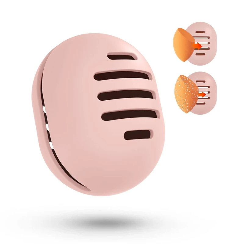 

Travel Protable Cosmetic Puff Holder Box Makeup Sponge Holder Eco-Friendly Silicone Multi-hole Beauty Egg Storage Case Skin Care