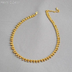 Glam Brass Raindrop Wapped Choker Necklace Classic Women Gifts Jewelry Gown Sweet Boho Trendy INS OL Simply