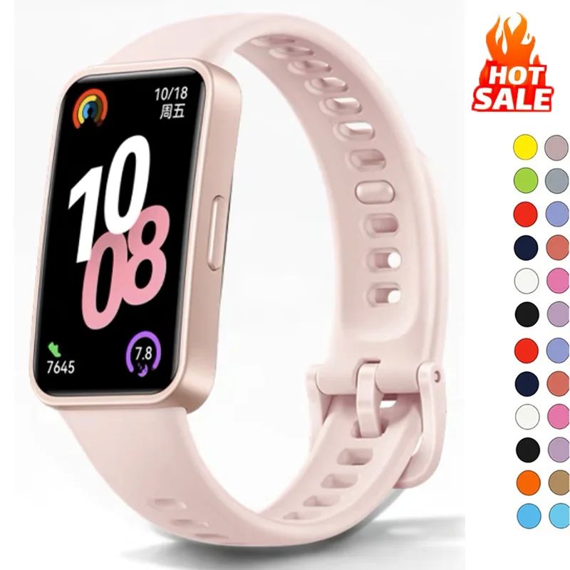 Strap For Huawei Band 8 9 10 Accessories Smart Watch Replacement watchband Silicone Original bracelet Huawei Band 8 10 correas
